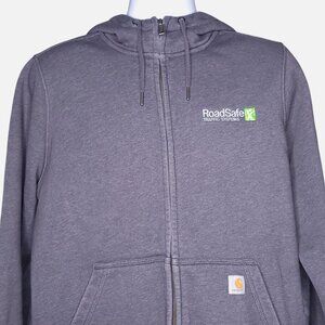 Carhartt Womens Full-Zip Hoodie XL Relaxed Fit Long Sleeve Fleece Work Wear